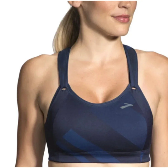 Brooks Other - Brooks Rebound Racer Bra Black sz 34D sports bra running high impact adjustable